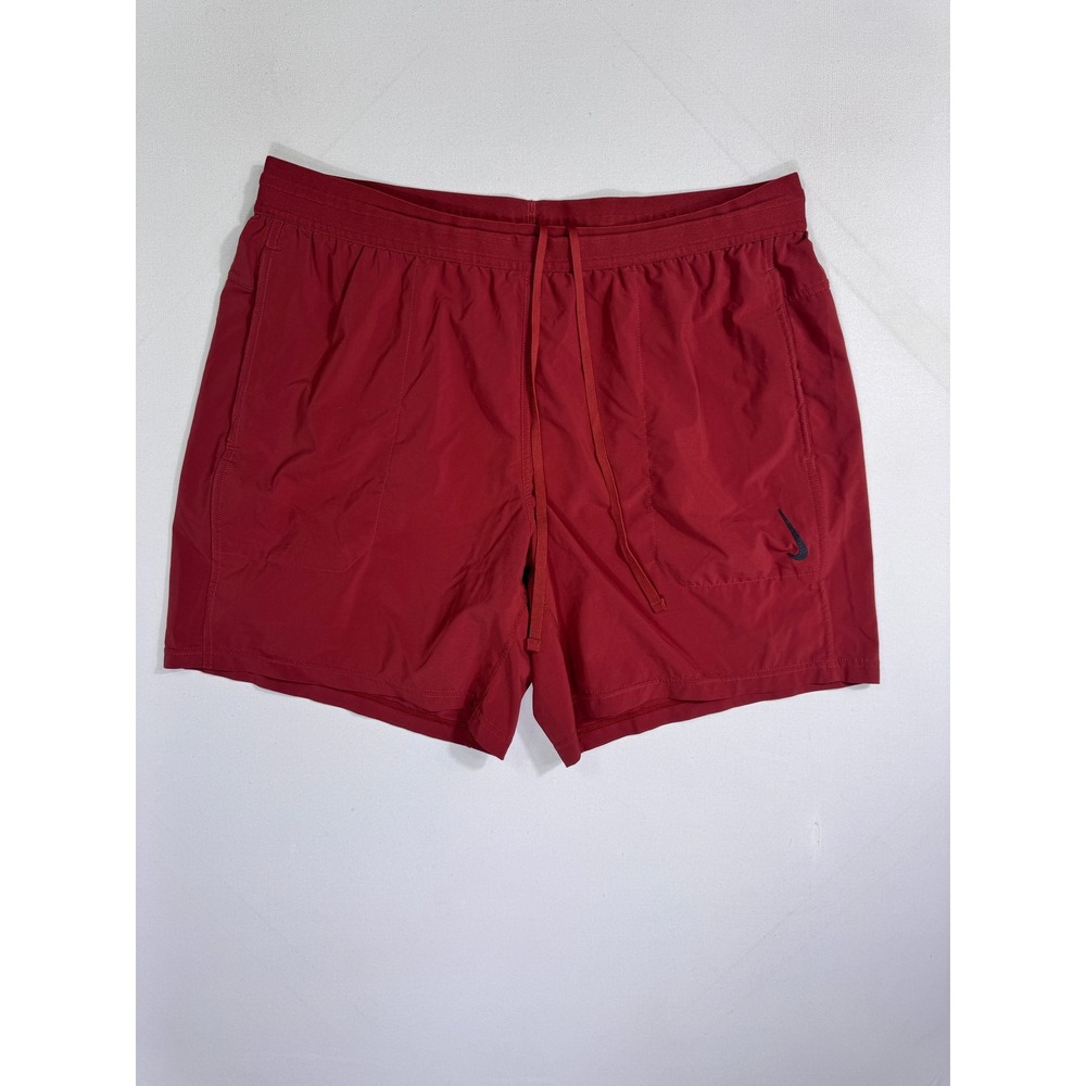 Nike Mens 2XL Dri-FIT Standard Fit Running Shorts Red CZ2235-689 Activewear Gym